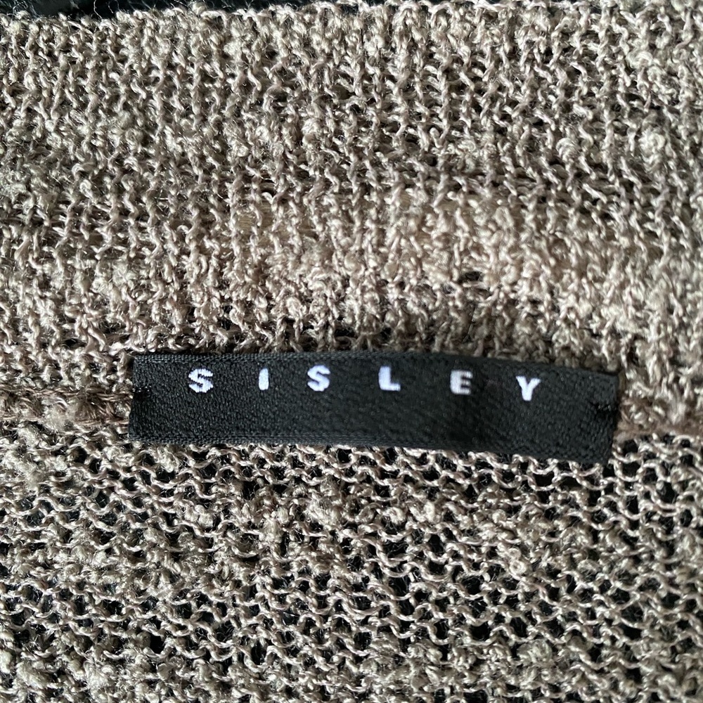 Sisley shrug taupe/grey linen colour EUC one size fits most - Picture 4 of 8